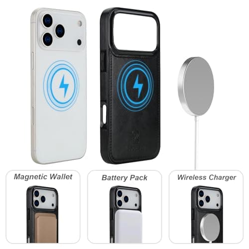 Bocasal MagSafe Wallet Case for iPhone 18 Pro Max / 17 Pro Max Black thumbnail 4