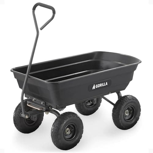 Gorilla Carts GOR4PS Poly Garden Dump Cart - image 1