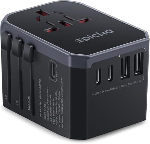 EPICKA Universal Travel Adapter TA-105C (3 USB-C + 2 USB-A) - image 1