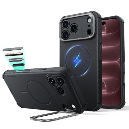 ESR Cyber Tough for iPhone 18 Pro Max/17 Pro Max Case with Flex Stand Black - image 1