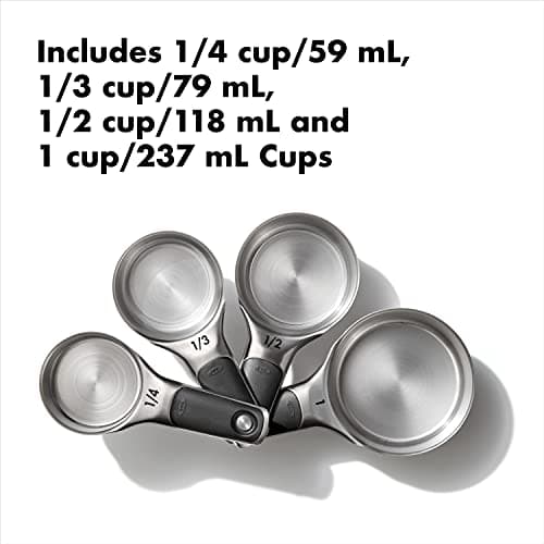 OXO Good Grips 8-Piece Stainless Steel Measuring Cup and Spoon Set thumbnail 3