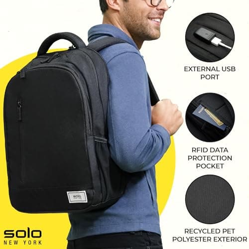 Solo New York Mercer 15.6-Inch Laptop Backpack thumbnail 2