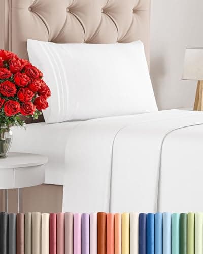 Twin Size 3 Piece Sheet Set - Comfy Breathable & Cooling Sheets