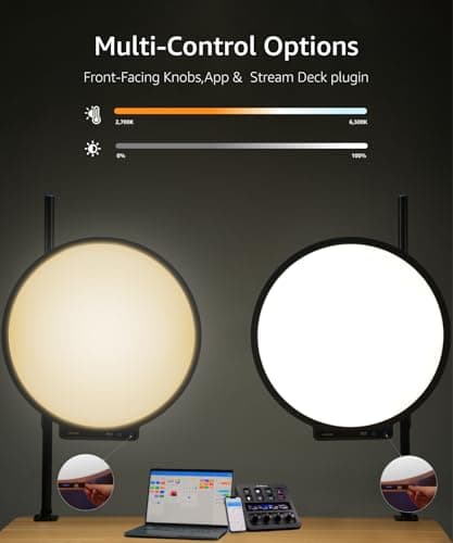 amaran Verge Max 60W Bi-Color 22-inch Circular Edge-Lit Panel Light thumbnail 5