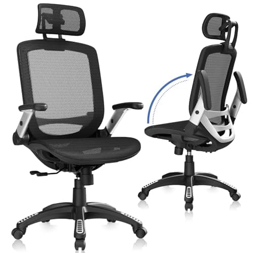 GABRYLLY Ergonomic Office Chair with Adjustable Headrest and Flip-Up Arms - image 1