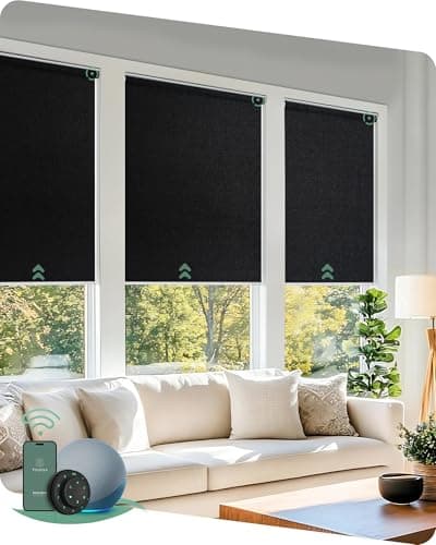 Yoolax Motorized Blinds with Remote — Blackout Smart Roller Shades - image 1