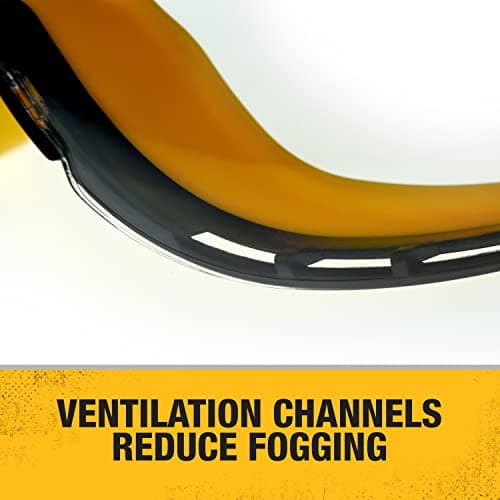 DEWALT DPG82-11 Concealer Clear Anti-Fog Dual Mold Safety Goggle thumbnail 4
