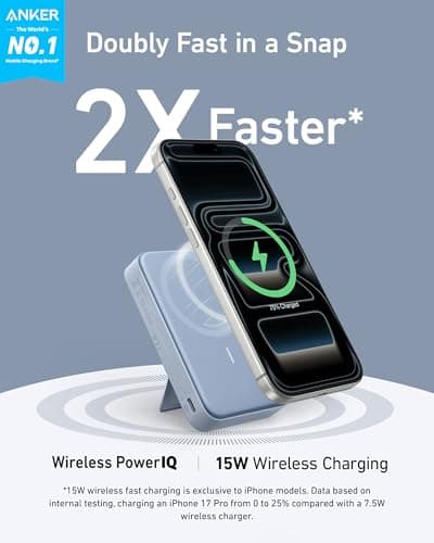 Anker MagGo Power Bank Qi2 Certified 10,000mAh with Smart Display thumbnail 2