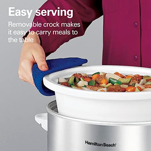 Hamilton Beach 4-Quart Slow Cooker with 3 Cooking Settings thumbnail 5