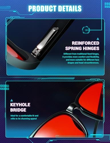 TIJN Sleep Blue Light Blocking Glasses (Orange Lens) thumbnail 4