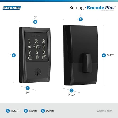 Schlage Encode Plus Smart WiFi Deadbolt thumbnail 3