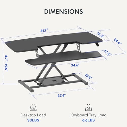 FlexiSpot 42-Inch Standing Desk Converter thumbnail 3