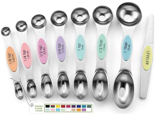 Spring Chef Magnetic Measuring Spoons Set of 8 with Leveler - image 1