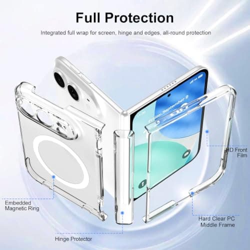 MSOTES for iPhone Duo Case MagSafe, Built-in Screen Protector and Spring Hinge Protection thumbnail 2