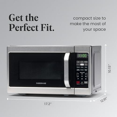 Farberware FMO07AHTBKE 0.7 Cu Ft 700W Countertop Microwave thumbnail 4