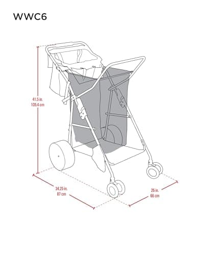 Tommy Bahama All Terrain Beach Cart with Wide Rear Wheels thumbnail 5