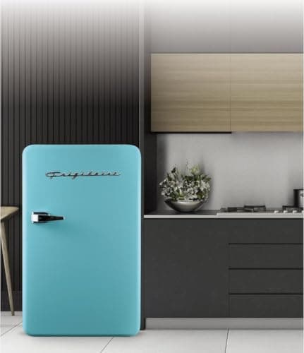 Frigidaire EFR372-BLUE 3.2 Cu Ft Blue Retro Compact Rounded Corner Premium Mini Fridge thumbnail 2
