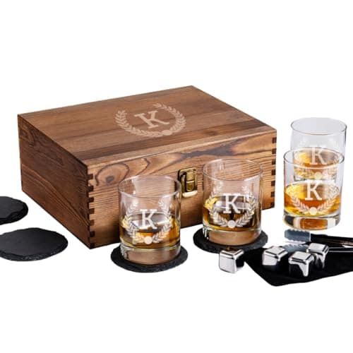 Froolu Personalized Whiskey Glasses Set of 4 - image 1