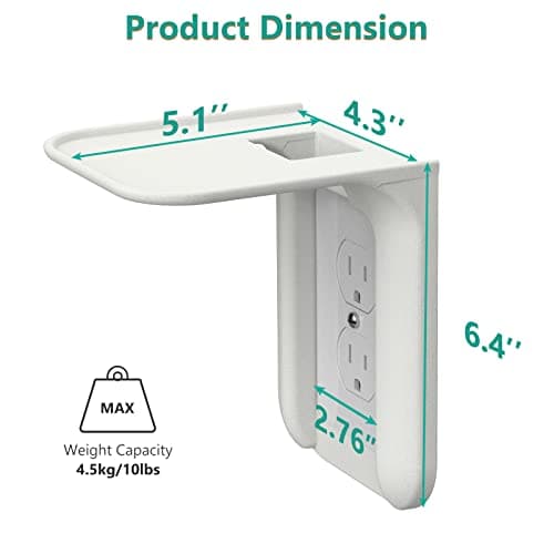 WALI Outlet Shelf Wall Holder for Smart Home Devices thumbnail 2