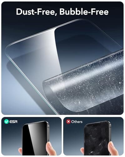 ESR HaloLock MagSafe Tempered Glass Screen Protector (3-Pack) thumbnail 5