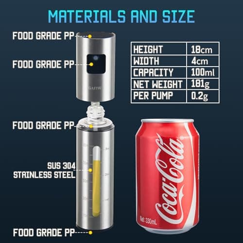 Gafiwa Olive Oil Sprayer Stainless Steel thumbnail 4