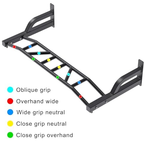 Titan Fitness HD Multi-Grip Wall Mounted Pull-Up Bar 48" thumbnail 3
