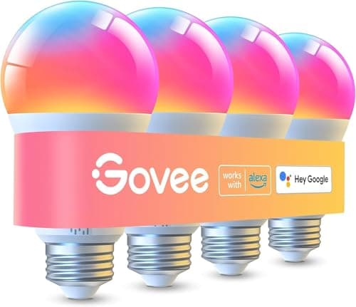 Govee LED Smart Light Bulbs, 1000LM Color Changing Light Bulb