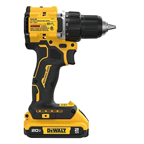 DeWalt ATOMIC 20V MAX Brushless Compact Drill/Driver Kit (DCD708C2) thumbnail 5
