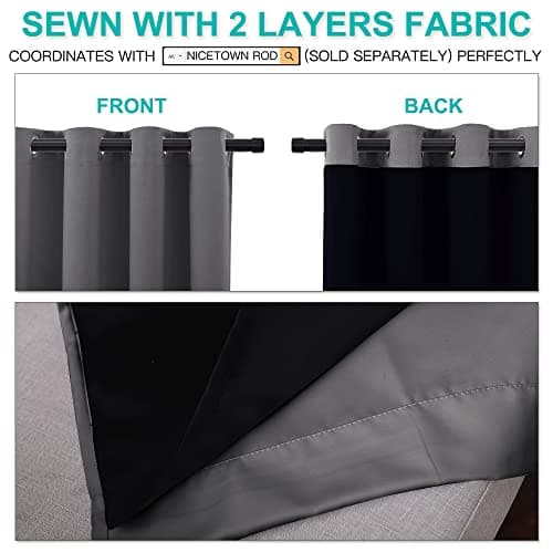 NICETOWN Full Blackout Curtain Panels (2-Pack) thumbnail 5