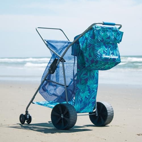 Tommy Bahama All Terrain Beach Cart with Wide Rear Wheels thumbnail 3