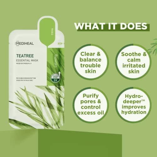 Mediheal Tea Tree Essential Face Mask (10 Sheets) thumbnail 2