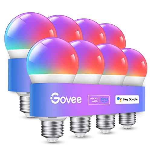 Govee Smart Light Bulbs, WiFi Bluetooth Color Changing Bulbs