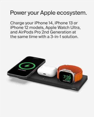 Belkin MagSafe 3-in-1 Wireless Charging Pad thumbnail 4