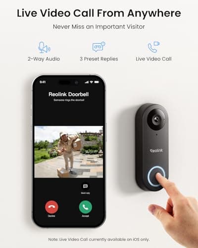 Reolink Video Doorbell WiFi (Wired) thumbnail 3