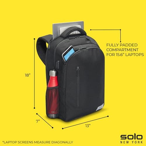 Solo New York Mercer 15.6-Inch Laptop Backpack thumbnail 3