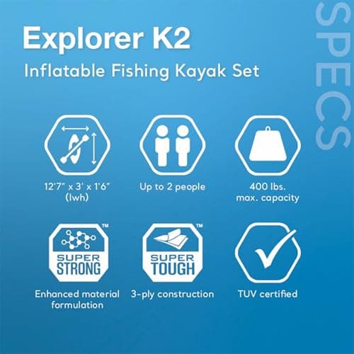 Intex Excursion Pro Inflatable Fishing Kayak thumbnail 2