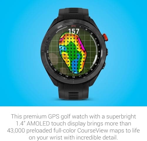 Garmin Approach S70 GPS Golf Watch (47mm) thumbnail 5