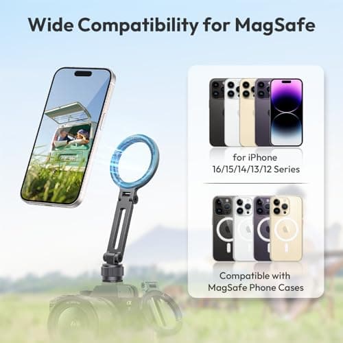 ULANZI U-200 MagSafe Phone Tripod Mount with Ring Light thumbnail 3