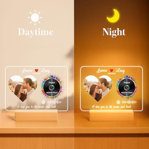 Custom Spotify Glass Art Plaque with Scannable Code thumbnail 4