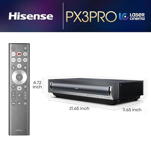 Hisense PX3-PRO 4K TriChroma Laser Cinema Ultra-Short-Throw Projector thumbnail 4