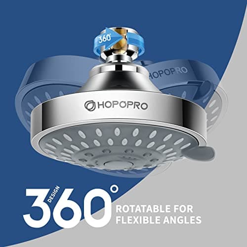 HOPOPRO 5-Mode High Pressure Fixed Shower Head thumbnail 4