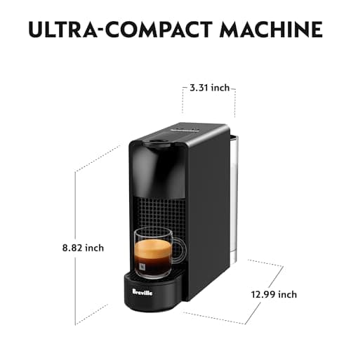Nespresso Essenza Mini Espresso Machine by Breville, Piano Black thumbnail 2