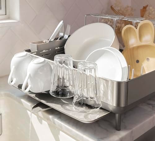 simplehuman Large Capacity Dish Drying Rack thumbnail 2
