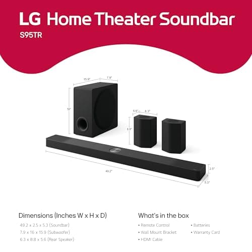 LG S95TR 9.1.5ch Soundbar System thumbnail 3
