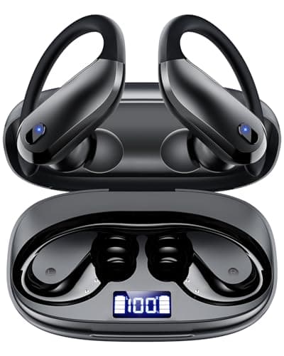 KTGEE Bluetooth Headphones 5.4 Sports Wireless Earbuds with Flexible Earhooks