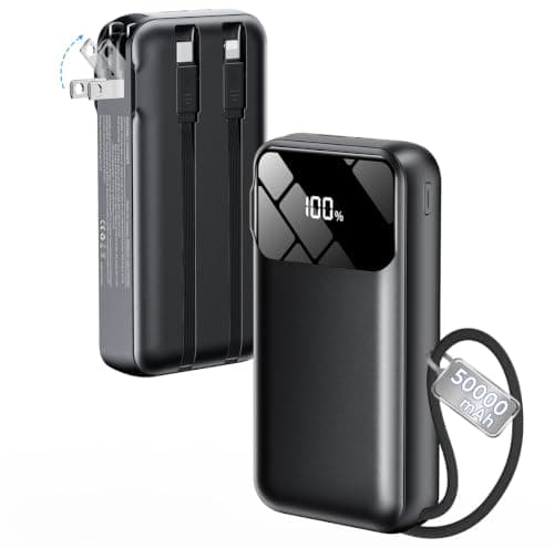 Portable Charger 50000mAh, Power Bank with Built