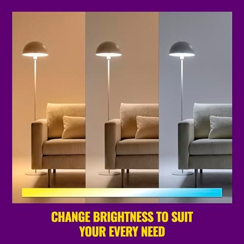 WiZ Connected Color A19 Smart Bulbs Matter Compatible (3-Pack) thumbnail 3