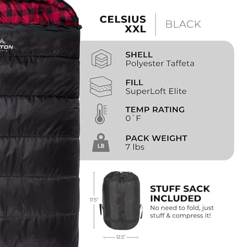 TETON Sports Celsius XXL 0-Degree Sleeping Bag thumbnail 5