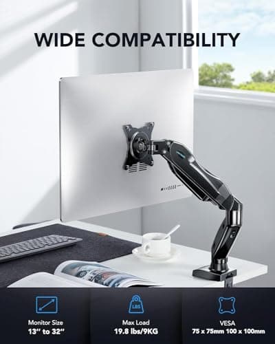 HUANUO FlowLift Single Monitor Arm thumbnail 2