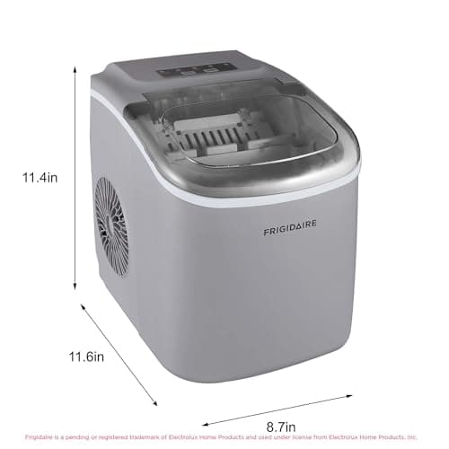 FRIGIDAIRE EFIC189-Silver Compact Ice Maker, 26 lb per Day, Silver thumbnail 5